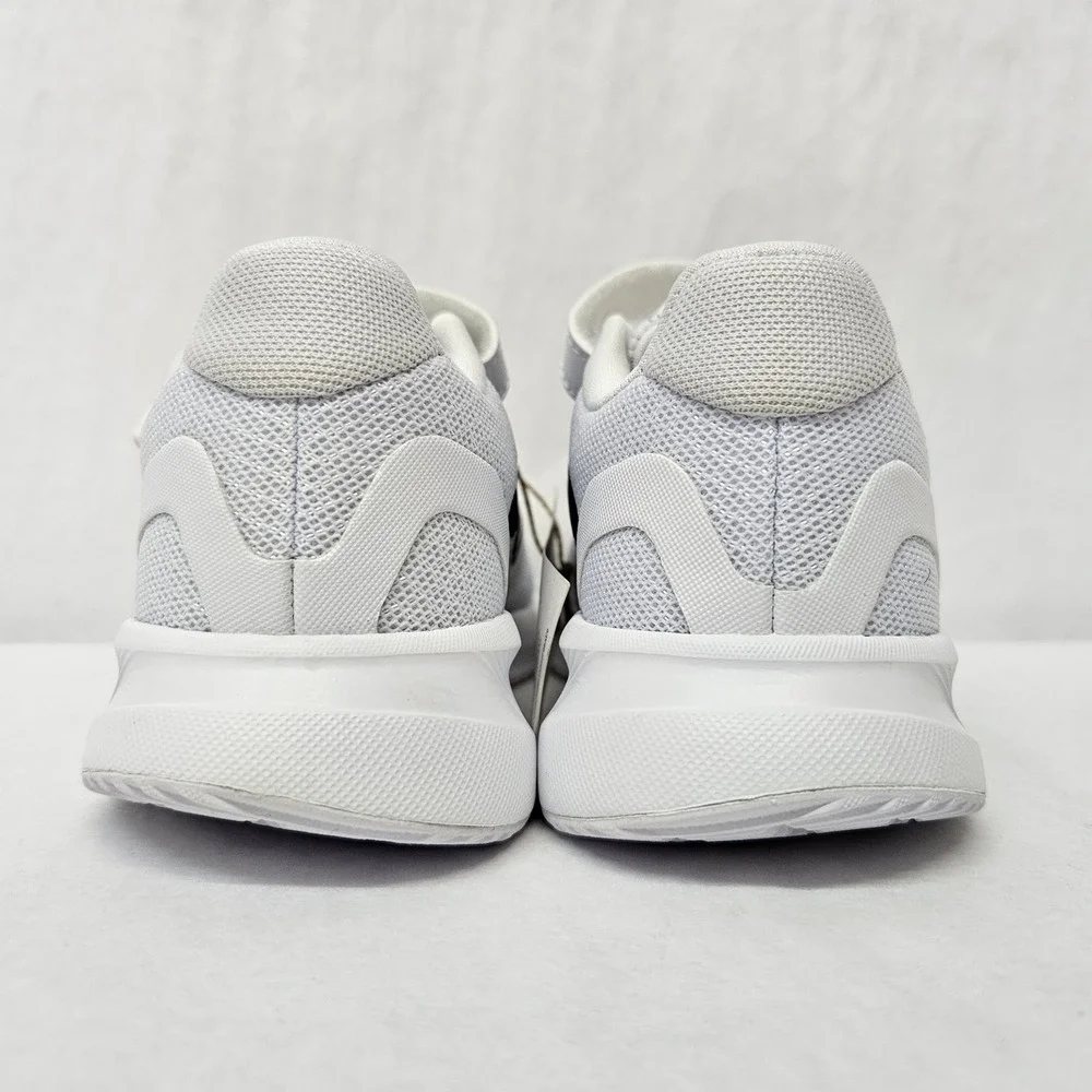 Adidas Runfalcon 5 Running Shoes Hook and Loop IE8579 White Black Kids Size 11K